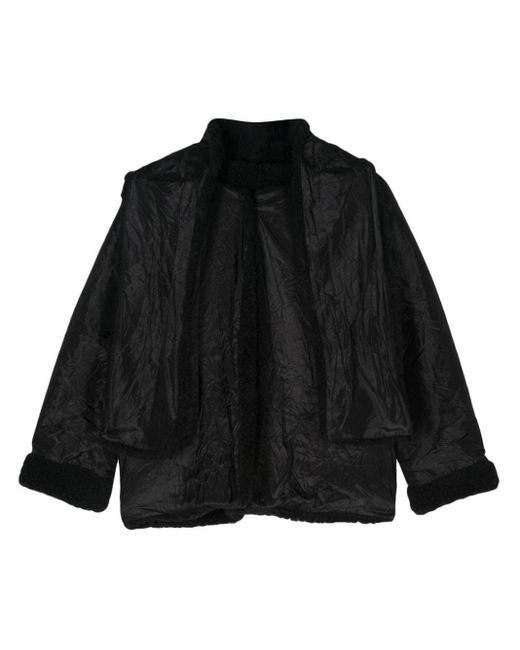 Veste en peau lainée à design réversible Daniela Gregis en coloris Black