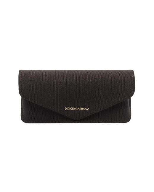 Dolce & Gabbana Blue Cat-Eye-Sonnenbrille Mit Logo