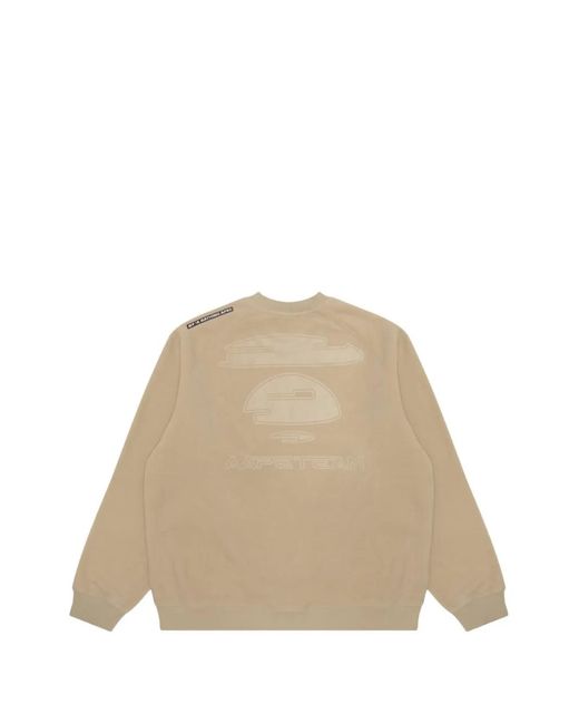 Aape By A Bathing Ape Natural Moonface Patch Sweatshirt for men