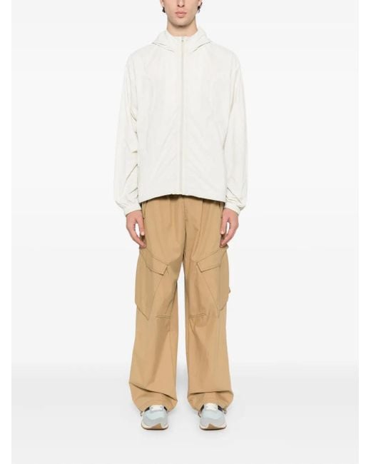 Izzue White Logo-Embroidered Jacket for men