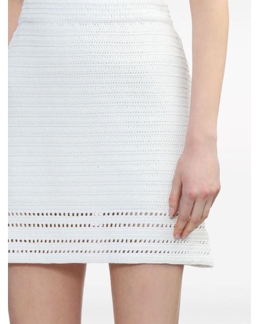 IRO White Kamile Mini Skirt