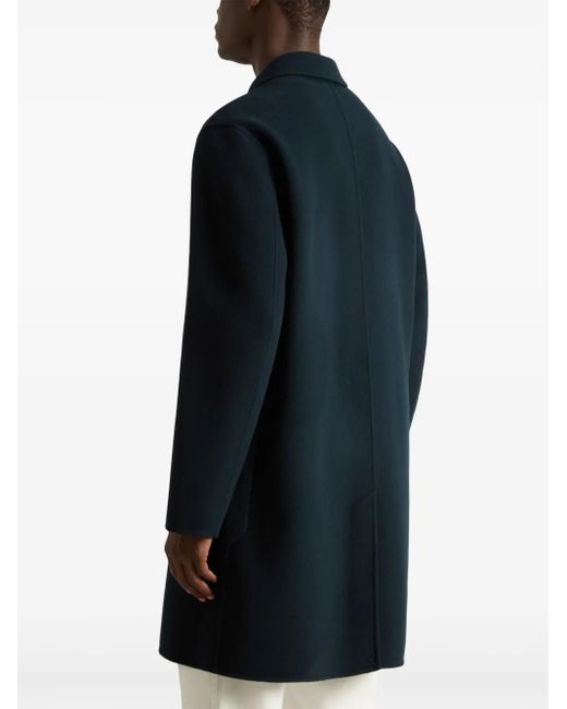 Woolrich Blue Single-Breasted Coat for men