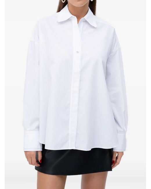 HUGO Buttoned Shirt in White | Lyst