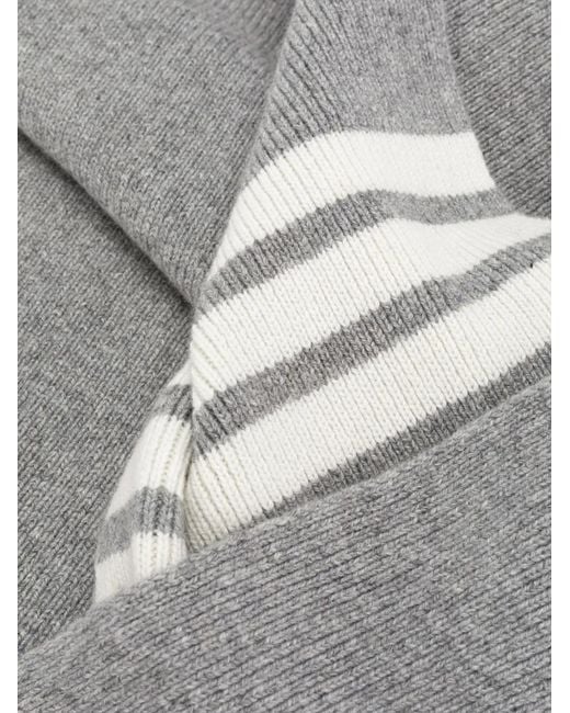 Thom Browne Gray Scarfs for men