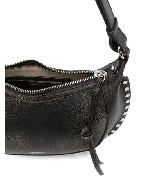 Isabel Marant Gray Oskan Moon Schultertasche Mit Nieten
