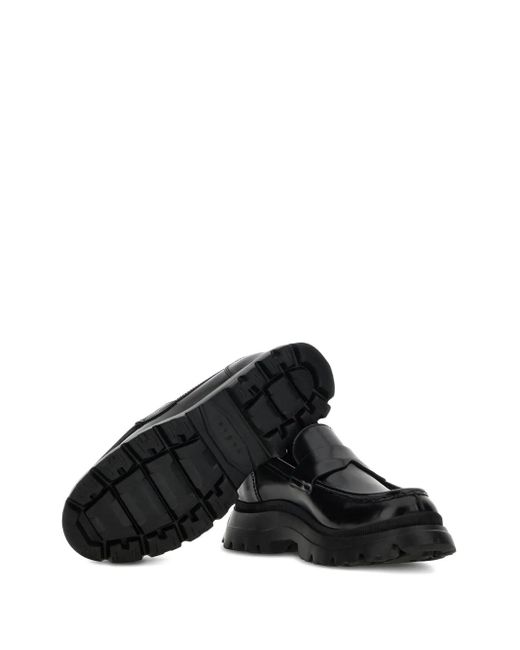 Hogan Loafers Met Ronde Neus in het Black voor heren