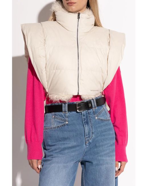 Isabel Marant Natural Reversible Vest Hoodiali