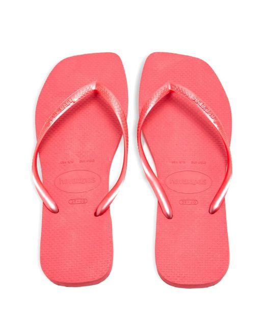 Havaianas Pink Slim Square Flip-Flops