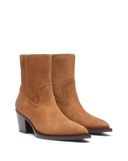 Stuart Weitzman Brown 64Mm Tate Boots