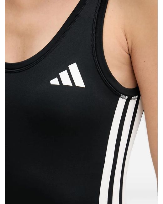 Adidas Black Logo-Print Playsuit