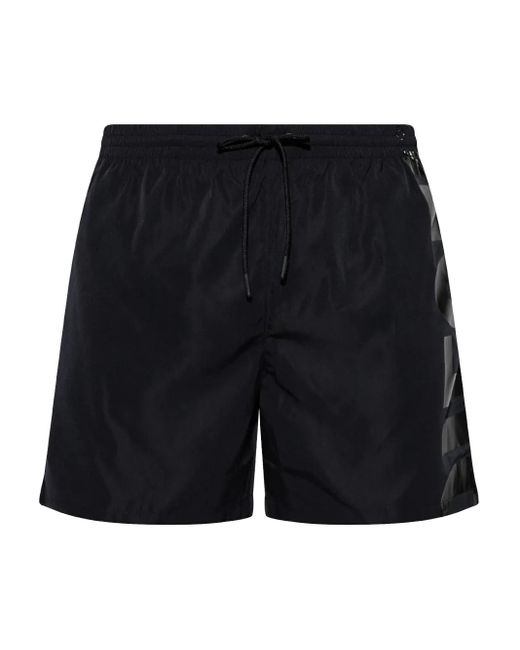 メンズ DIESEL ロゴ トランクス水着 Black