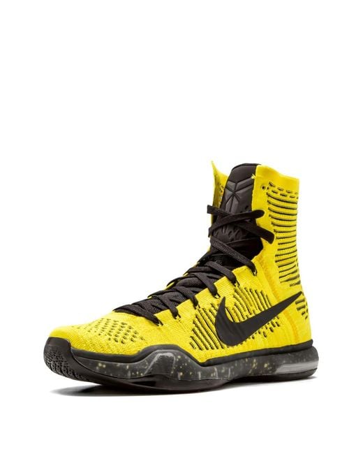 Nike Yellow Kobe 10 Elite Coda Sneakers