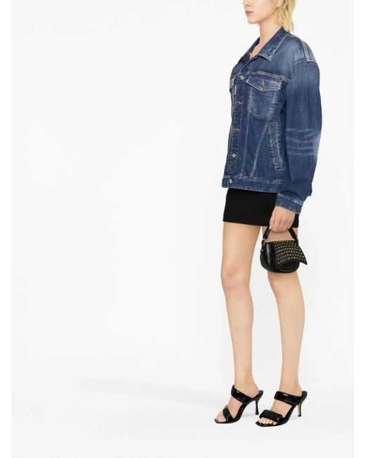 DSquared² Blue Distressed Denim Jacket