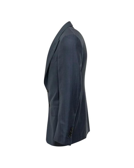 Tom Ford Blue Single-Breasted Blazer for men