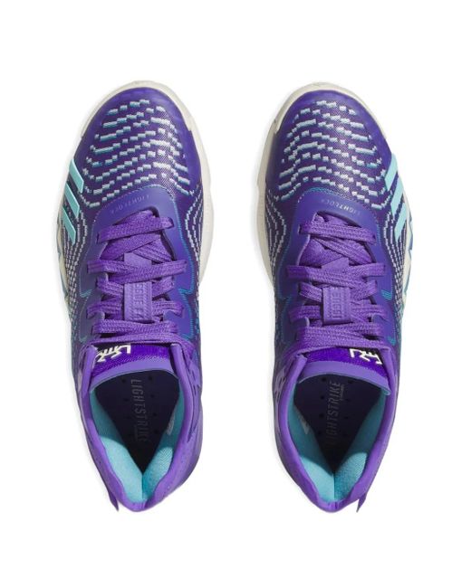 Adidas Purple D.O.N. Issue 4 "Throwback Utah Jazz" Sneakers