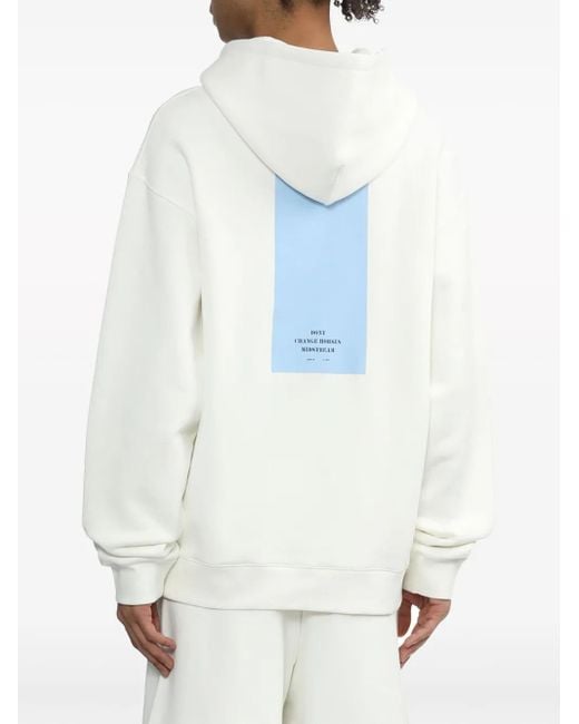 OAMC White Logo-Print Hoodie for men