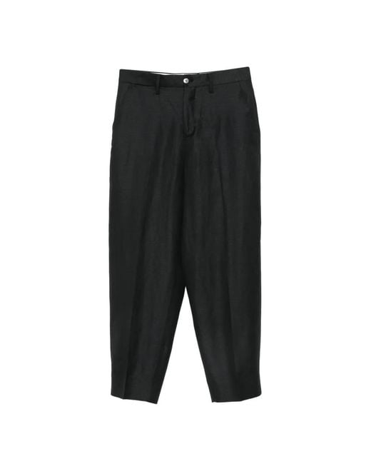 Briglia 1949 Black Pressed-Crease Tailored Trousers
