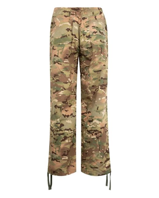 Pleasures Natural Gem Drawstring Camouflage Trousers for men