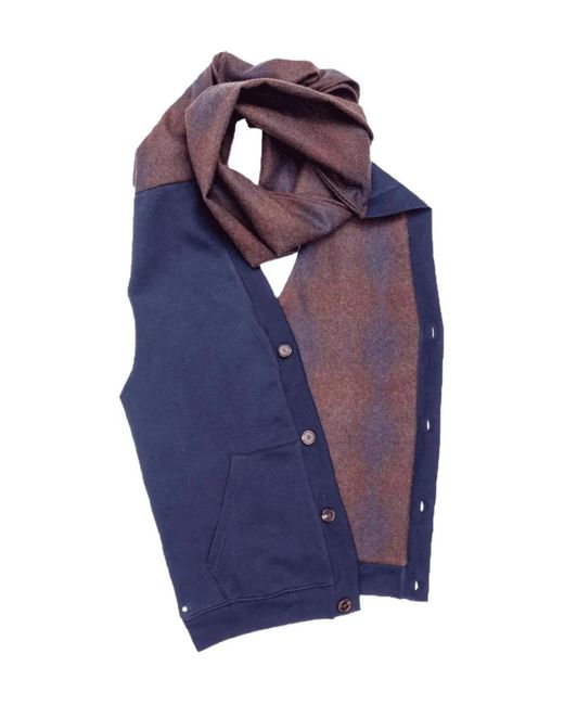 Sciarpa Con Bottoni di Bless in Blue
