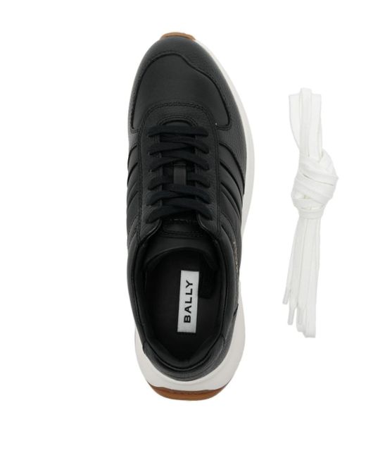 Bally Black Logo-print Panelled Sneakers for men