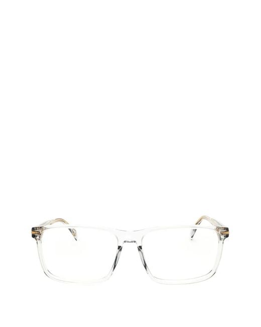 David Beckham Natural Rectangle-Frame Glasses for men