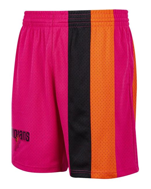 Mitchell & Ness Pink Nba Miami Heat 2005 Reload Swingman Shorts for men