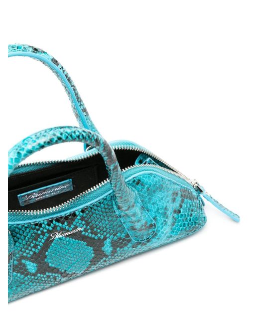 Blumarine Blue Handtasche mit Schlangen-Optik