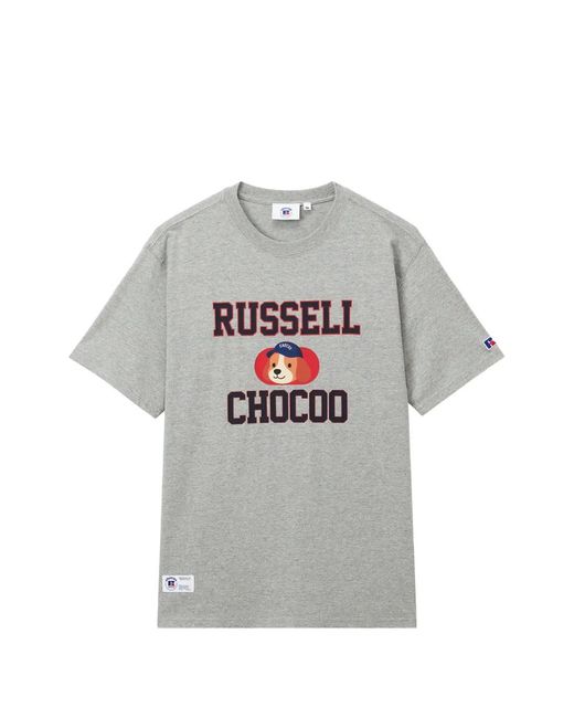 Chocoolate Gray Graphic-Print T-Shirt for men