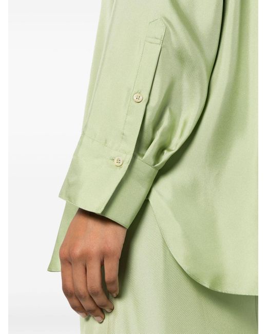 Blusa Sensual Coolness de seda Dorothee Schumacher de color Green