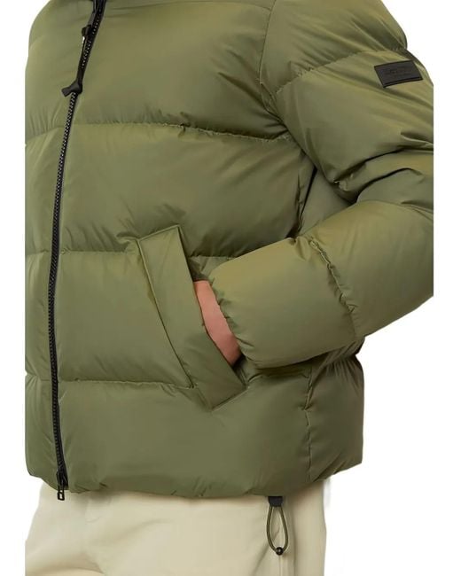 Marc O' Polo Green Padded Hooded Jacket for men