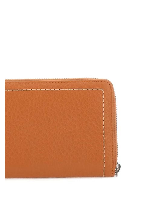 Gianni Chiarini Orange Bubble Grained-Leather Wallet