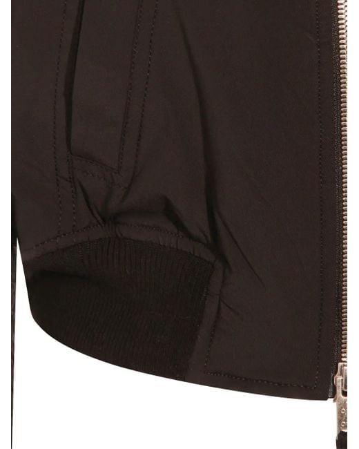 Thom Krom Black Zip-Up Bomber Jacket