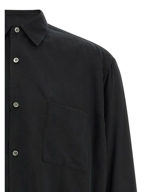 stein Black Patch-Pocket Oversized Shirt for men