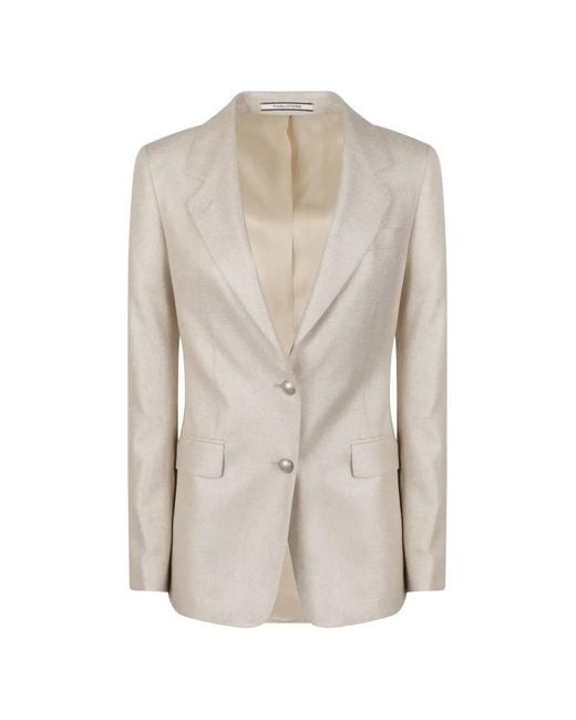 Chaqueta Con Botones Tagliatore de color White