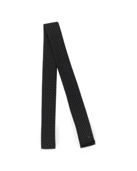 Tom Ford Black Écharpe À Pois for men