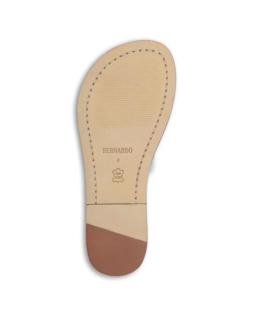 Bernardo White Matrix Ring-Details Sandals
