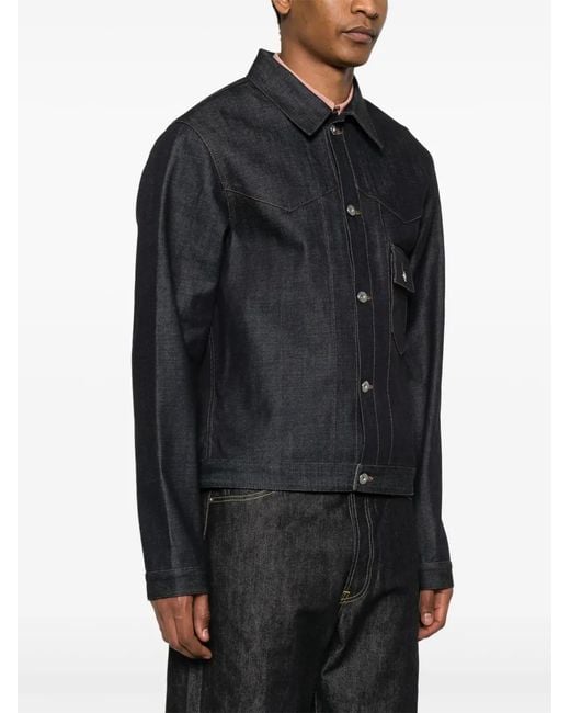 Jil Sander Blue Denim Jacket for men