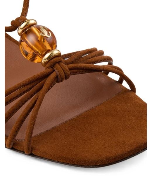 Jimmy Choo Brown Lova 50 Heeled Sandals