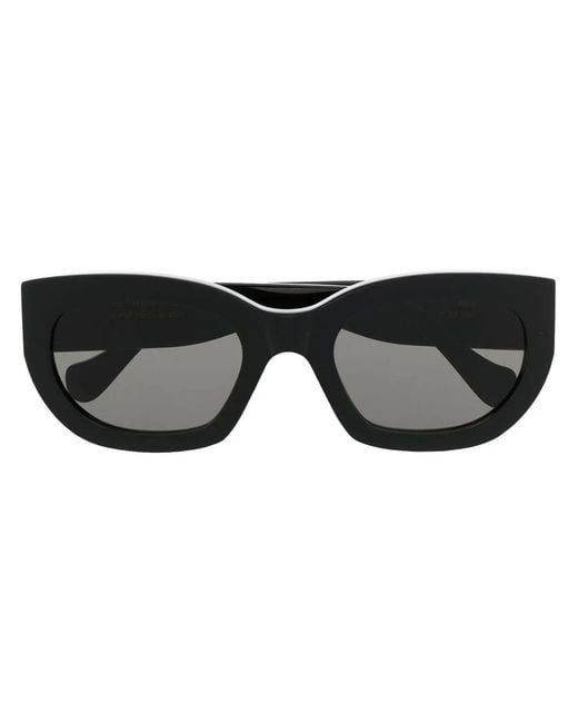 Retrosuperfuture Black Round-Frame Sunglasses