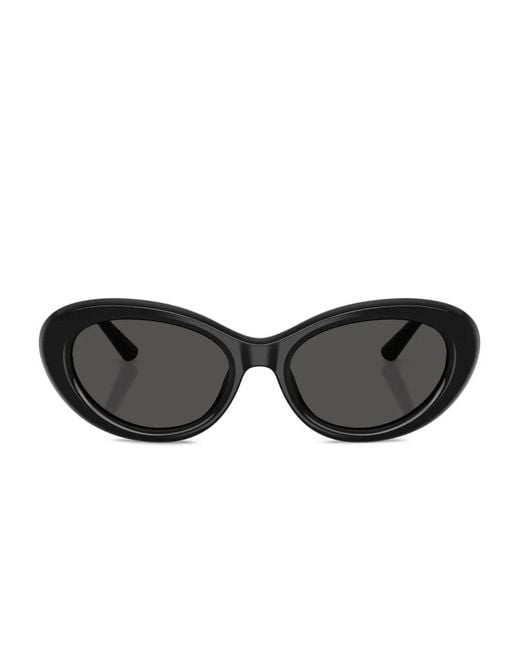 Dolce & Gabbana Black Oval-Frame Sunglasses