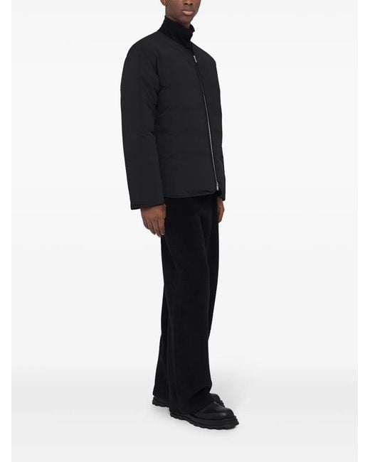Jil Sander Black Zip-Up Jacket for men