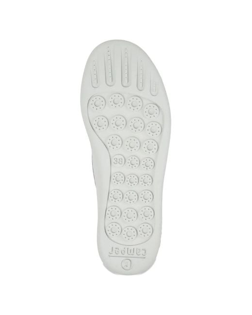 Camper White Peu Touring Ballet Flats