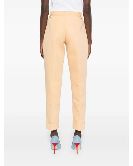 Papa Oppong Natural Metallic-Threading Trousers