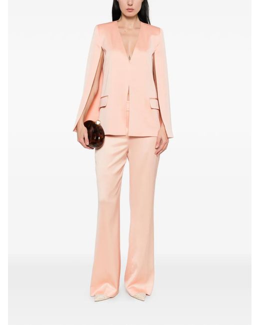Twinset Pink Satin Cape Jacket