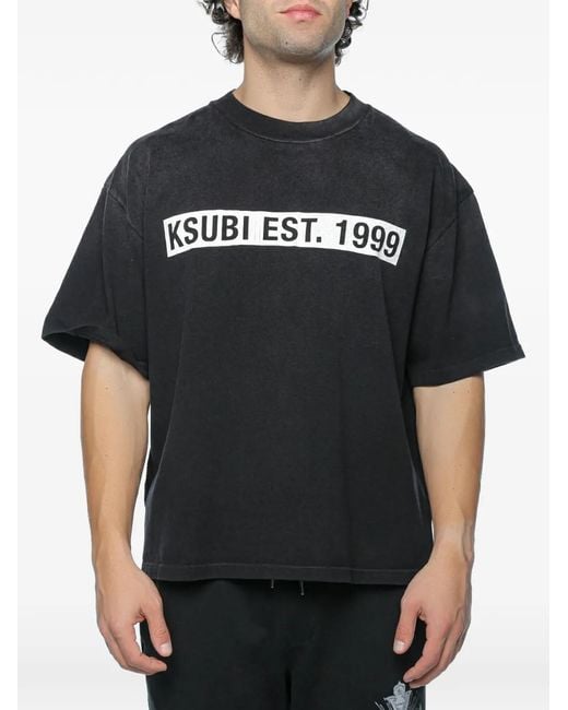 Ksubi Black Kings Halen Logo-Print T-Shirt for men