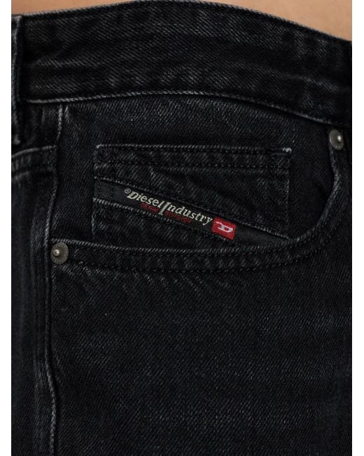 DIESEL Black 2024 D-Macs Logo Jeans for men