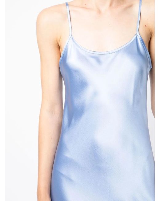 Voz Blue Midikleid Aus Satin