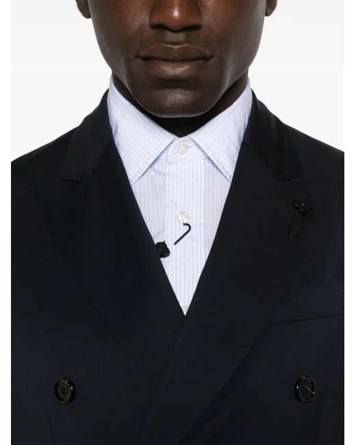 Lardini Blue Virgin Wool Suit for men