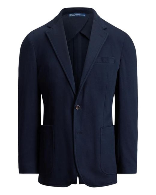 Polo Ralph Lauren Blue Tailored Suit Jacket for men