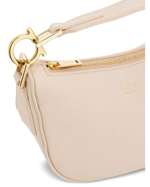 Ferragamo White North-South Mini Bag